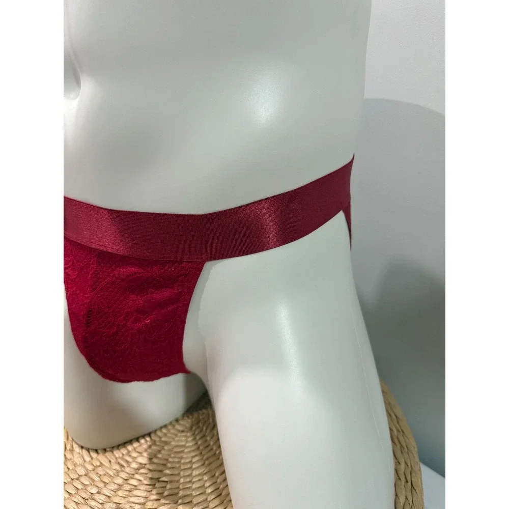 Cosabella Red Lace Men's Jockstrap Bold Sexy Statement Underwear Size M